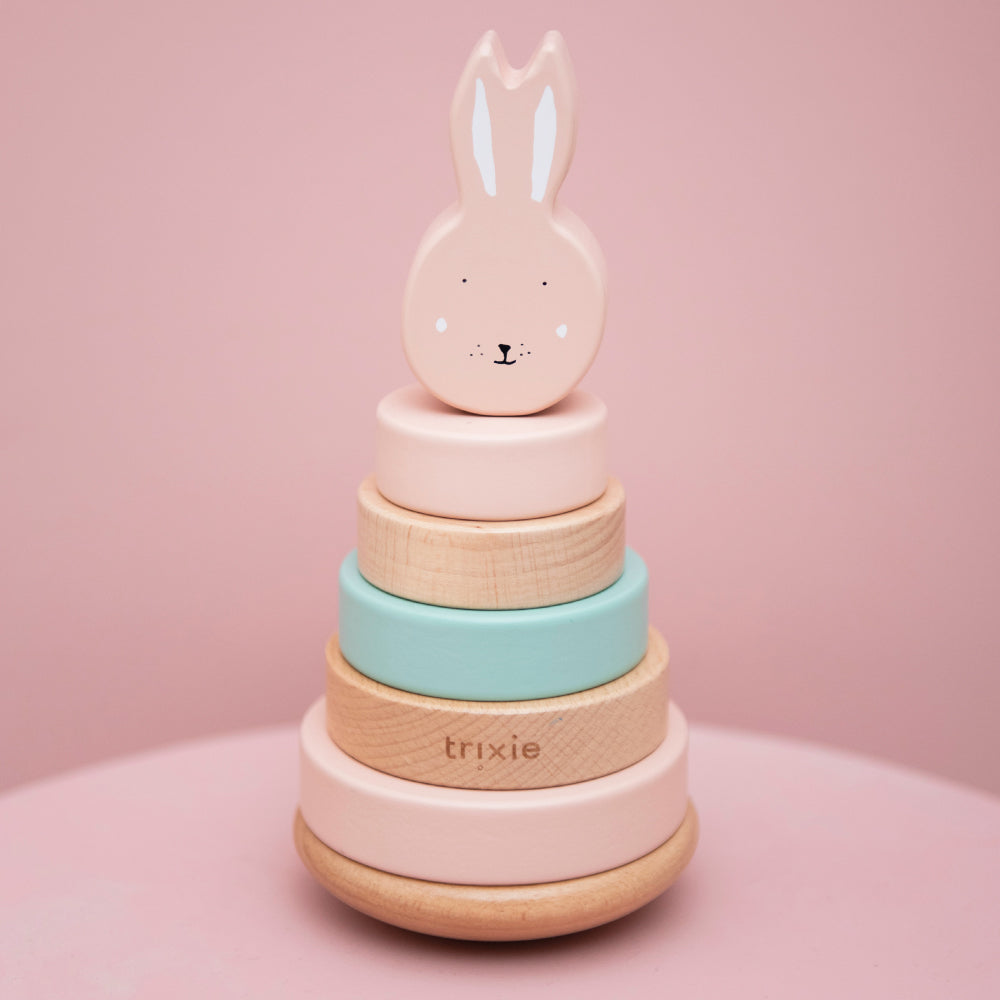 ウッデン スタッキング トイ - Mrs. Rabbit