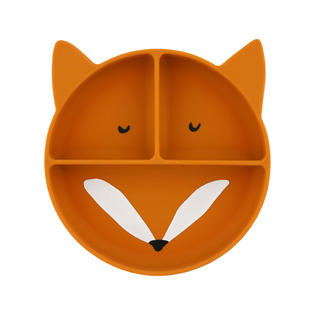 シリコン 仕切り付きプレート - Mr.Fox