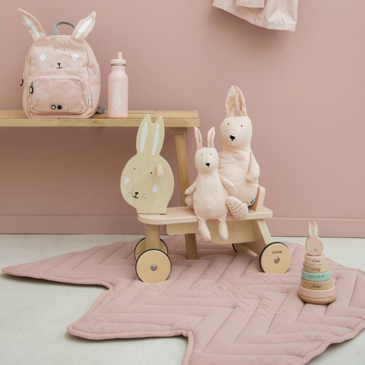 フードタオル&【誕生記録 刻印】トイセット Mrs.Rabbit Set